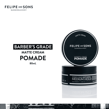 Felipe and Sons Barber’s Grade Matte Cream Pomade 80g