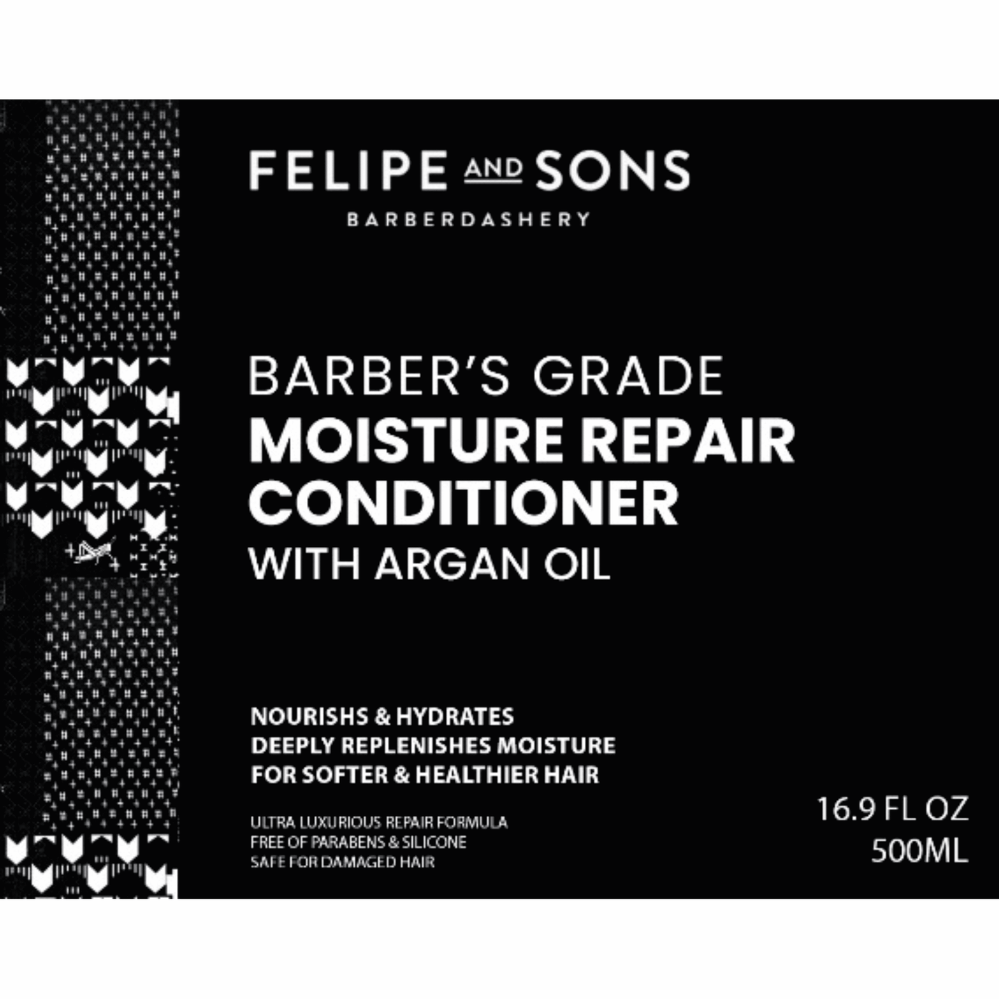 Felipe and Sons Barber’s Grade Moisture Repair Conditioner with Argan Oil 500mL