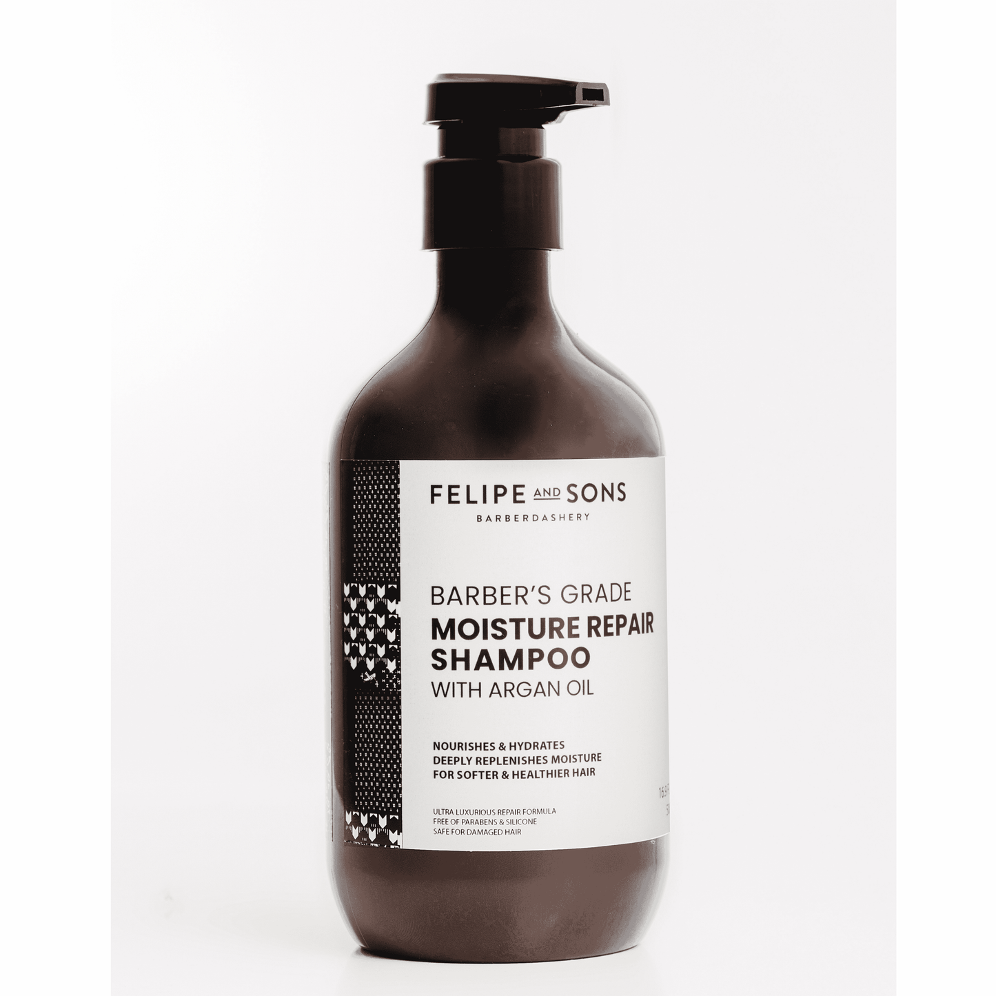 Felipe and Sons Barber’s Grade Moisture Repair Shampoo with Argan Oil 500mL