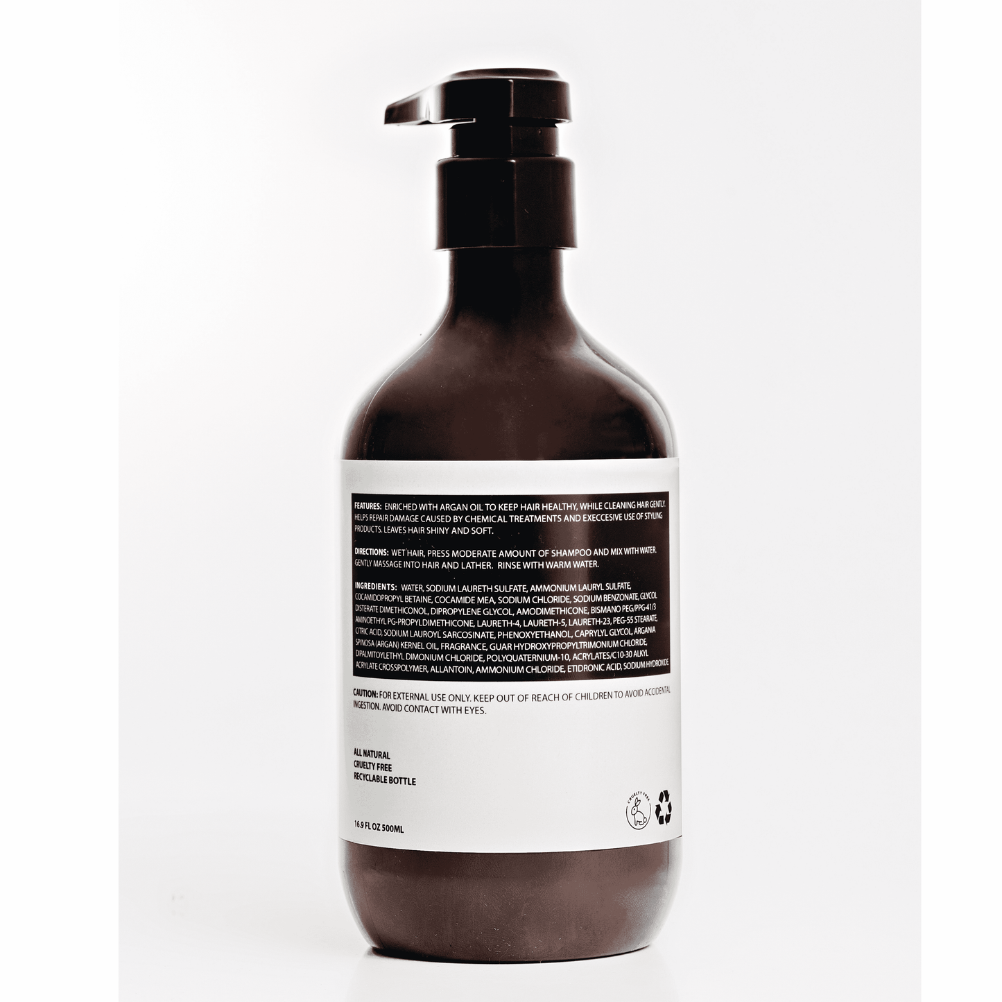 Felipe and Sons Barber’s Grade Moisture Repair Shampoo with Argan Oil 500mL