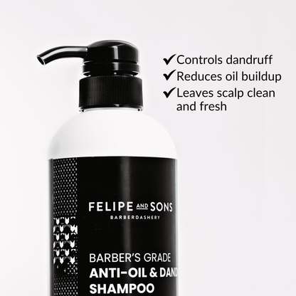 Felipe and Sons Barber’s Grade Anti-Oil and Anti-Dandruff Shampoo 730g