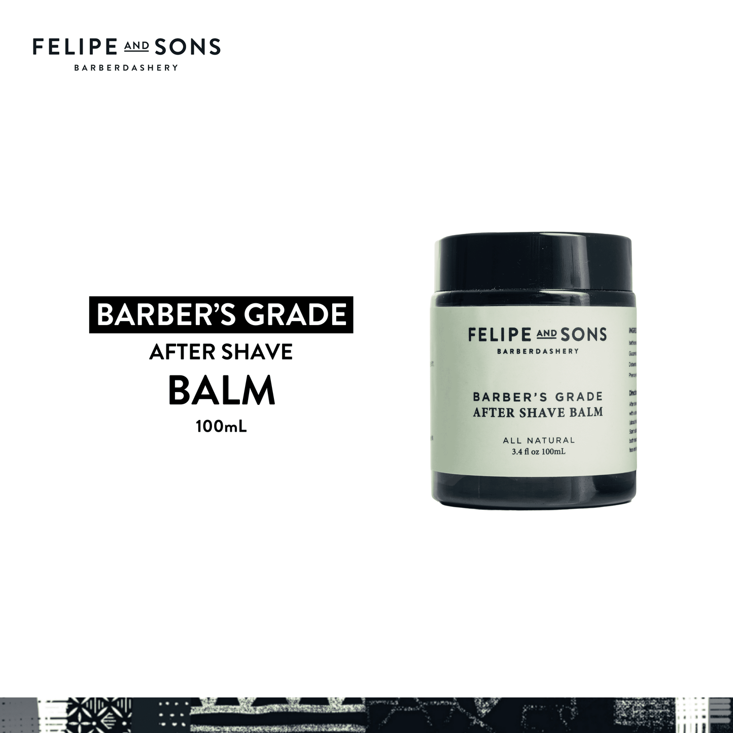 Felipe and Sons Barber’s Grade After Shave Balm 100mL