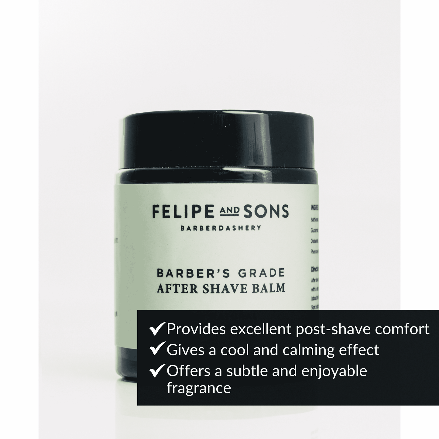 Felipe and Sons Barber’s Grade After Shave Balm 100mL