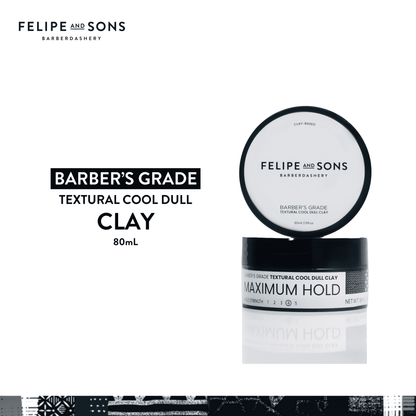 Felipe and Sons Barber’s Grade Textural Cool Dull Clay 80g