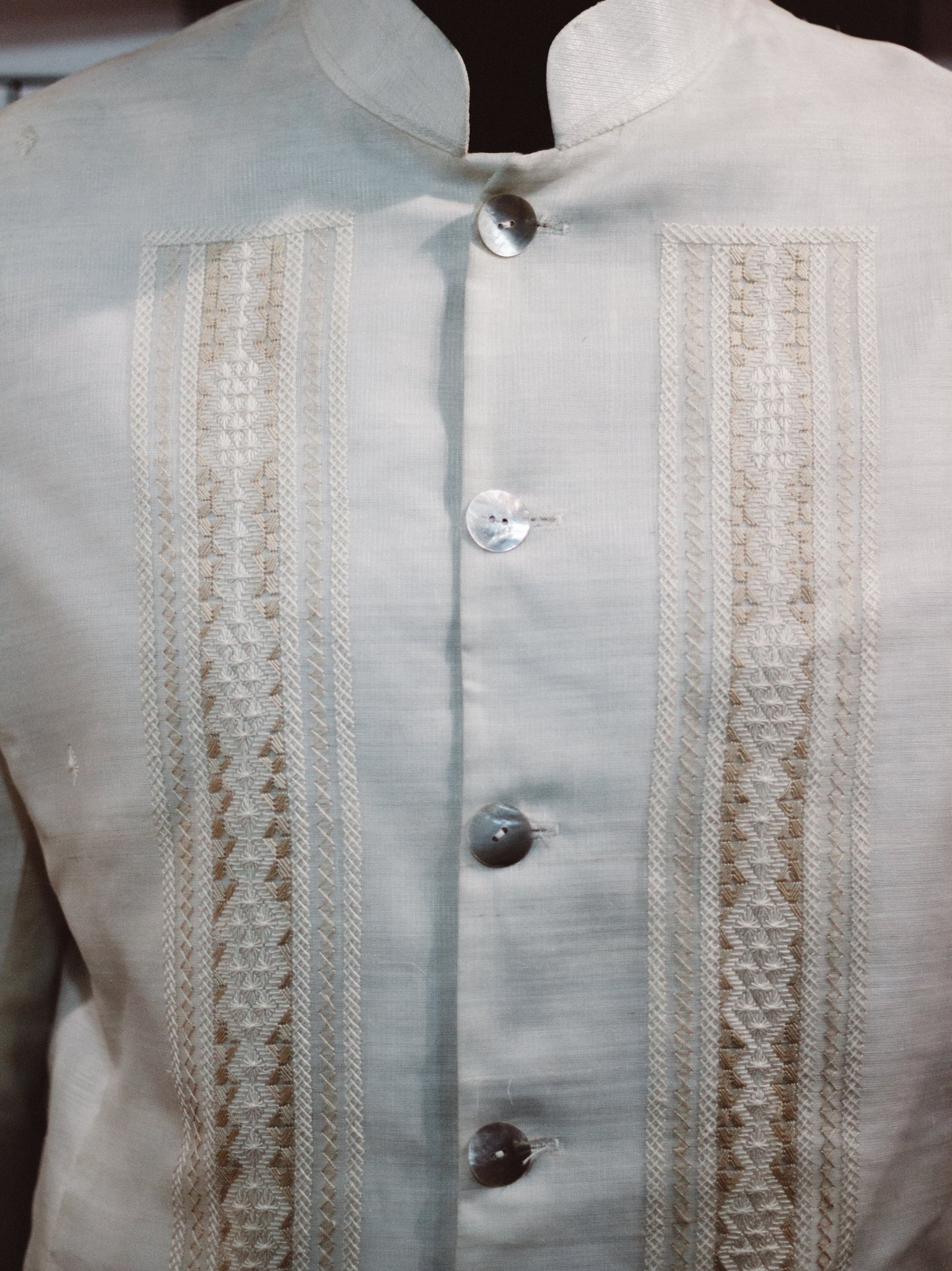 Silk Pina Coat Barong