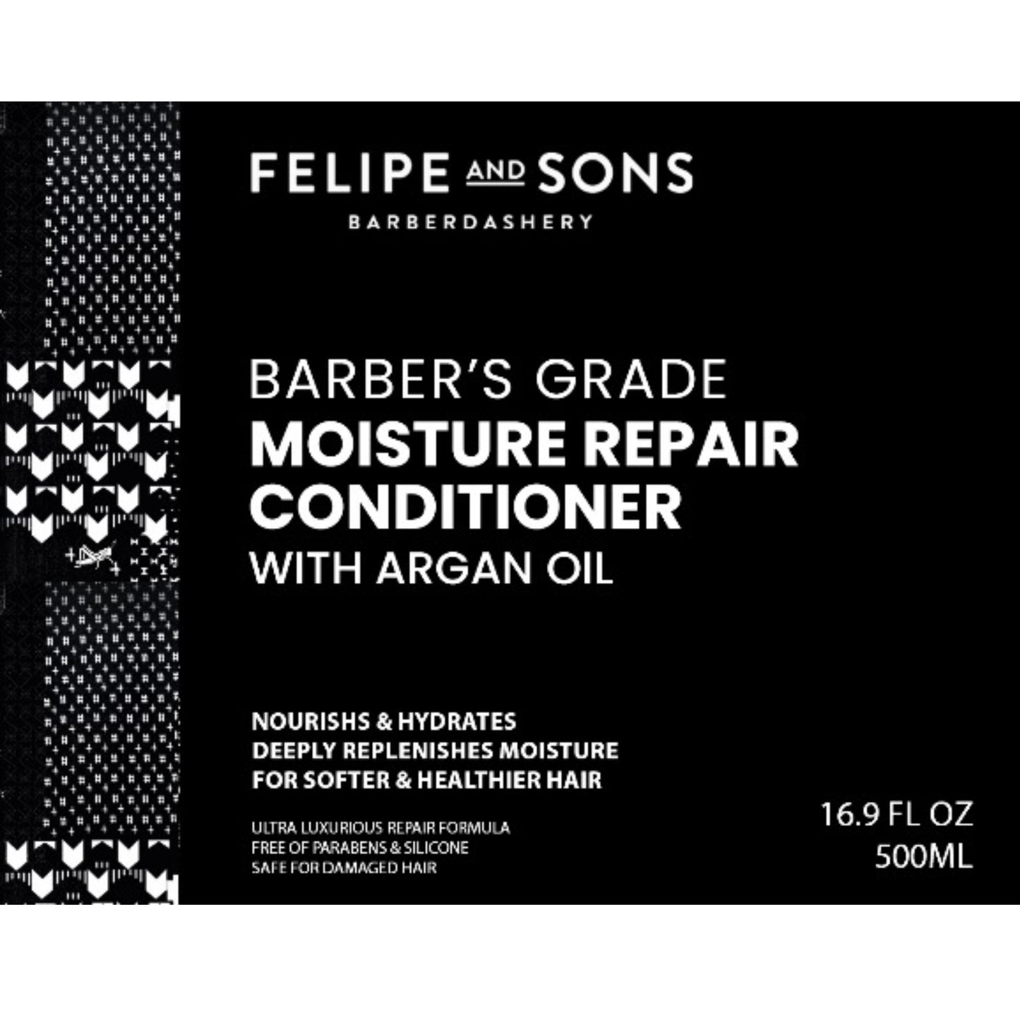 Felipe and Sons Barber’s Grade Moisture Repair Conditioner with Argan Oil 500mL