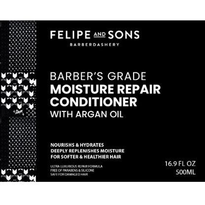 Felipe and Sons Barber’s Grade Moisture Repair Conditioner with Argan Oil 500mL