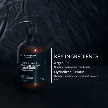 Felipe and Sons Barber’s Grade Moisture Repair Conditioner with Argan Oil 500mL
